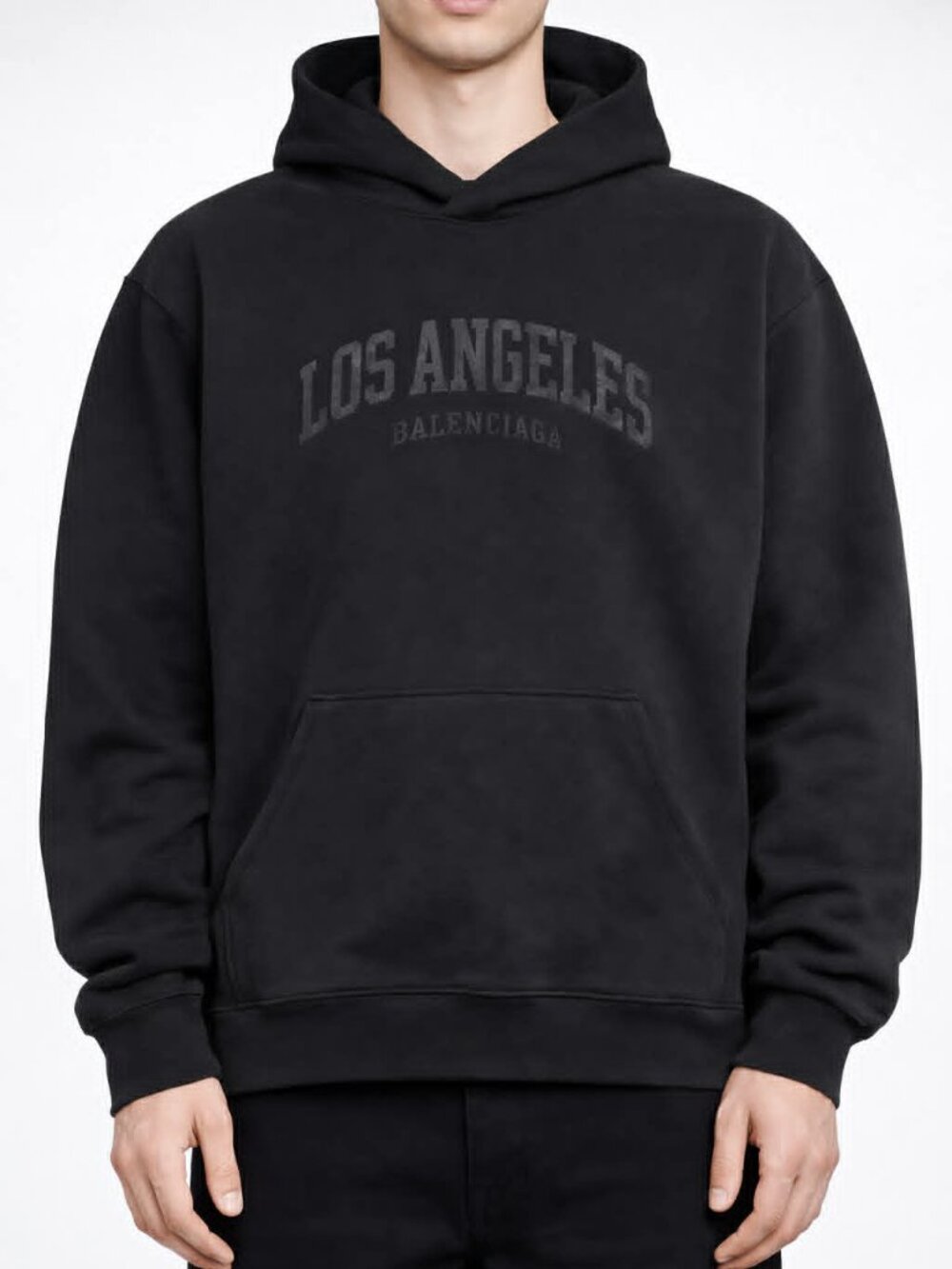 Balenciaga - Los Angeles Cities - Hoodie - Size 1 - Black NEW Size 1 - NWT